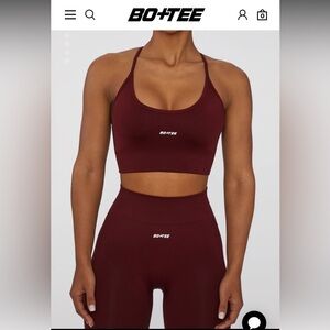 Bo + Tee Deep Red Activewear Set